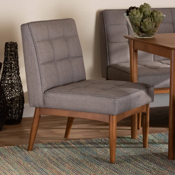 Wholesale Interiors Sanford Mid-Century Modern Dining Chair - Tan