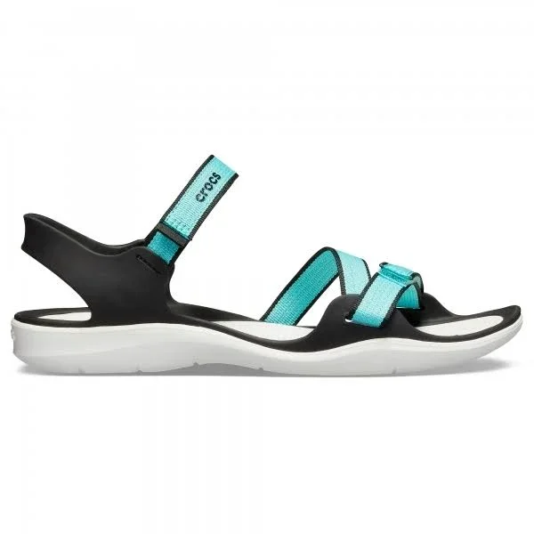 Crocs Swiftwater Sandals Webbing Sandal (Pool - White) Women