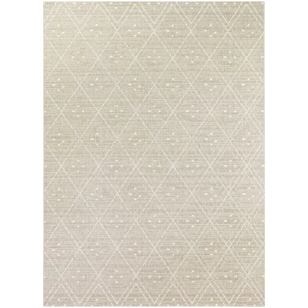 9&x12& Diamond Outdoor Rug Brown - Project 62