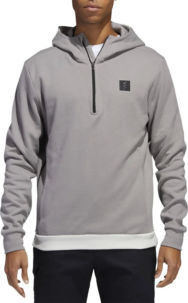 Adidas Golf Men's Adicross Hoodie, Dove Grey, Large