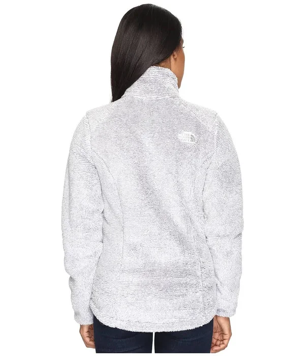 The North Face Women's Osito 2 Jacket TNF White - Metallic Silver Stripe M