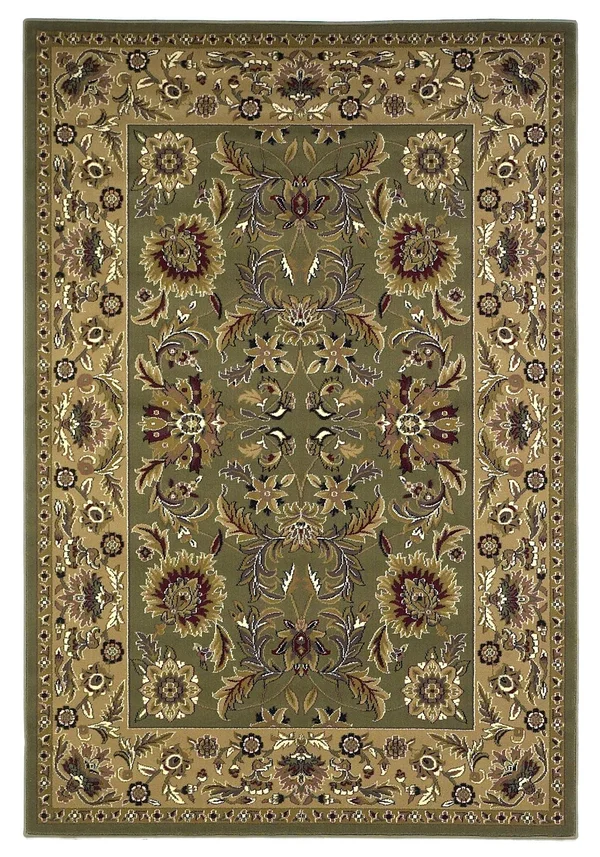 Kas Cambridge 7306 Red/Ivory Floral Agra Area Rug - 7&7x22 Octagon