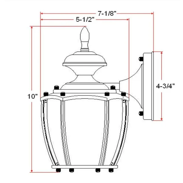 Design House Jackson Outdoor Uplight - Solid Brass 502526