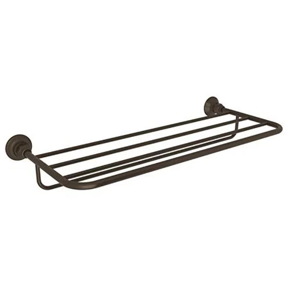 Rohl ROT10TCB Tuscan Brass Country Hotel Style Towel Shelf
