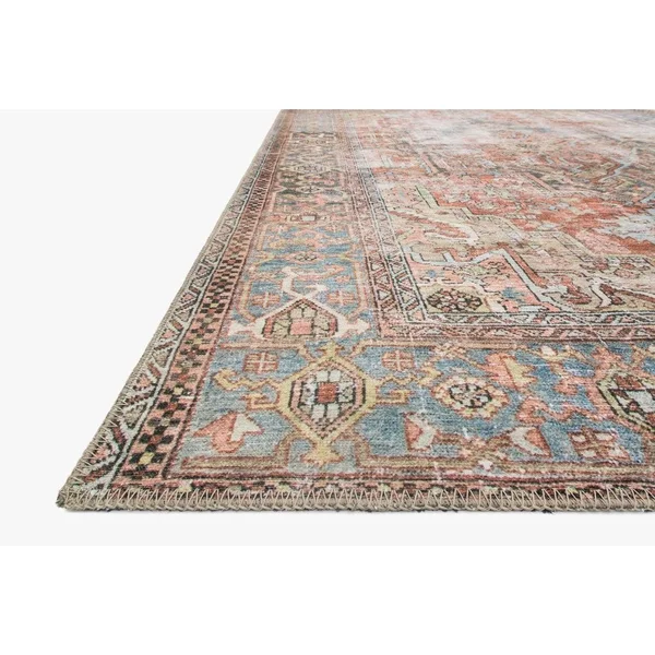 Alexander Home Tremezzina Printed Boho Distressed Rug - 2&3x22 x 3&9x22