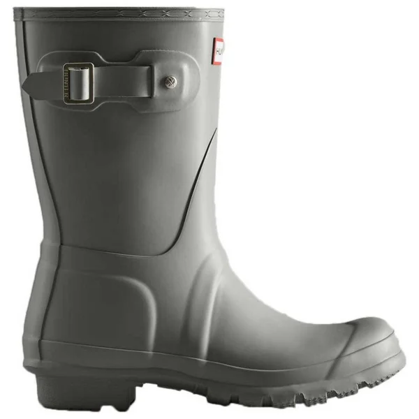 Hunter Original Short Women's Rain Boots Tundra Grey : 9 M