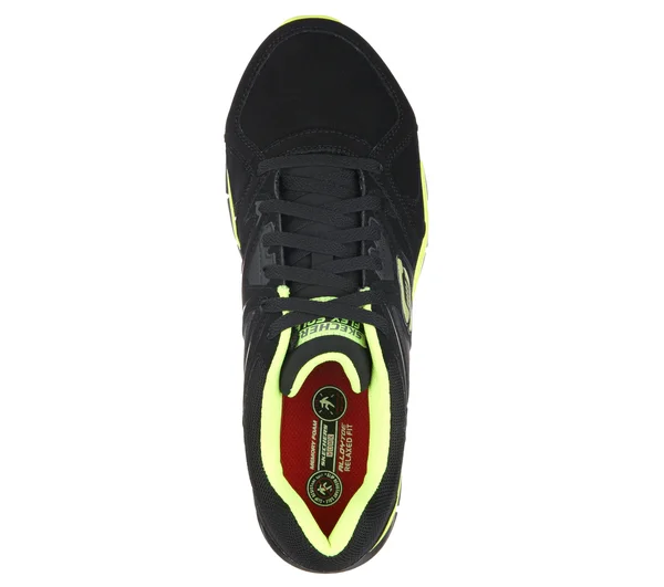 Skechers Work Synergy - Ekron Alloy Toe, Men's Black/Lime