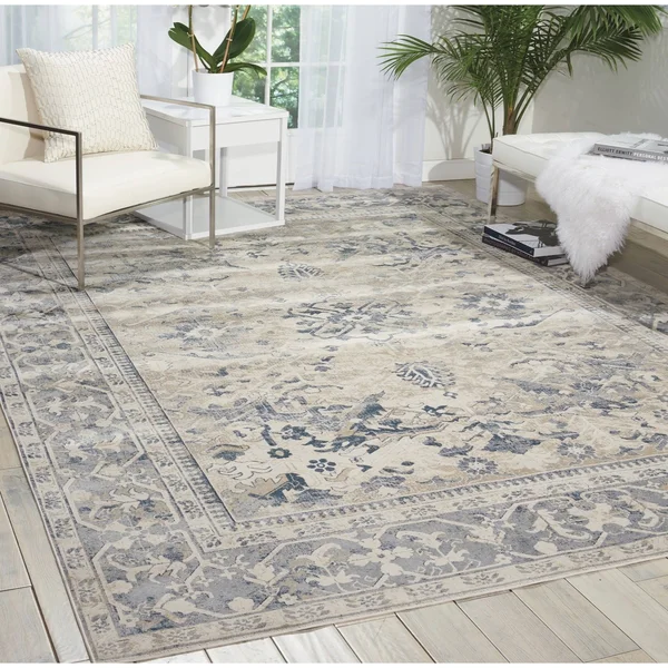 Kathy Ireland Malta MAI05 Area Rug - 2&2x22 x 7&7x22 Runner - Taupe