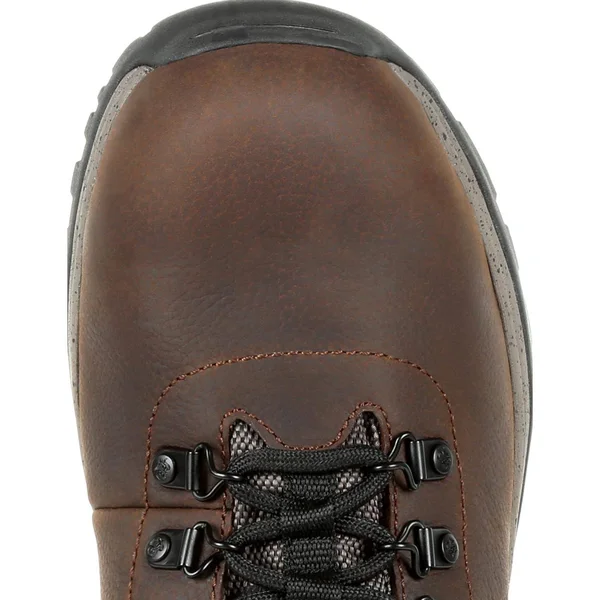 Men's Brown Rocky Versatrek Steel Toe Waterproof Work Boot Size 8.5(Wide)