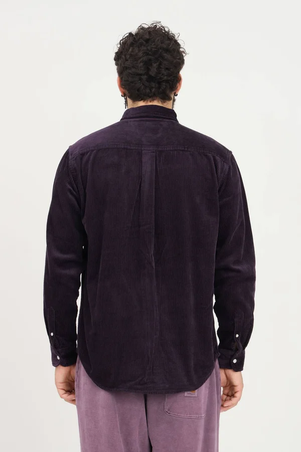 Carhartt WIP L/S Madison Cord Shirt - Dark Iris - Wax - M - Men