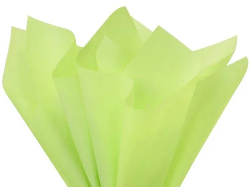 Pack of 480, Solid Pistachio (Green) Tissue Paper 20 x 26 Sheet Half Ream Made from 100% Post Industrial Recycled fibers Made in