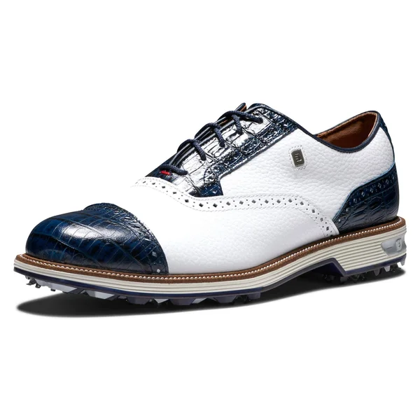 FootJoy Men's Premiere Series-Tarlow Golf Shoe, White/Navy, 11.5 Wide