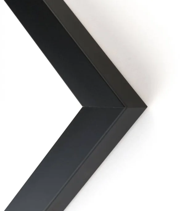 CustomPictureFrames 28x28 Black Wood Picture Frame - with Acrylic Front and Foam Board Backing