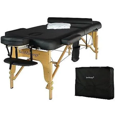 Bestmassage 2.5x22 Pad PU Portable Massage Table Facial Spa Bed w/Carry Case
