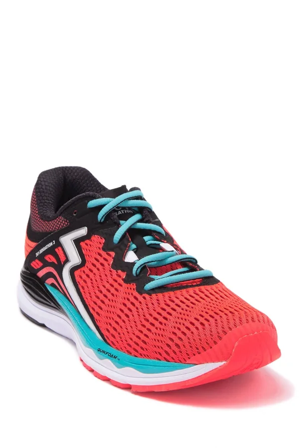 361 Degrees Women Sensation 3 Running Shoe Hazard - Black 9 B