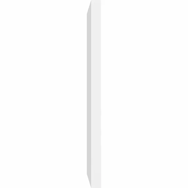 Ekena Millwork GVPVE16X2602SN 16x22W x 26x22H Vertical Surface Mount PVC Gable Vent: Non-Functional - w/ 2x22W x 1-1/2x22H Brickm