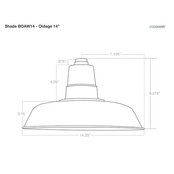 Cocoweb Oldage LED Pendant Finish: Matte Black/Black, Size: 48x22 H x 14x22 W x 14x22 D