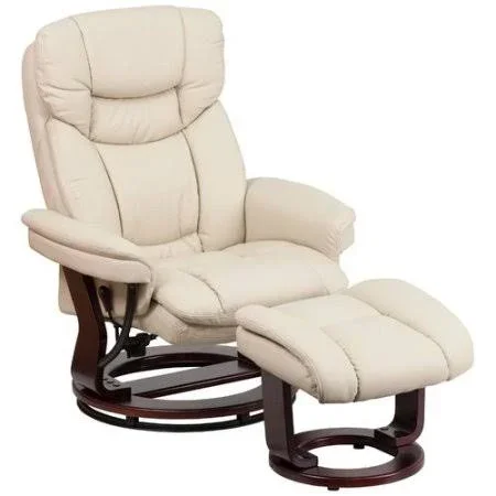 Eisenbarth Manual Recliner with Ottoman Latitude Run Upholstery: Beige