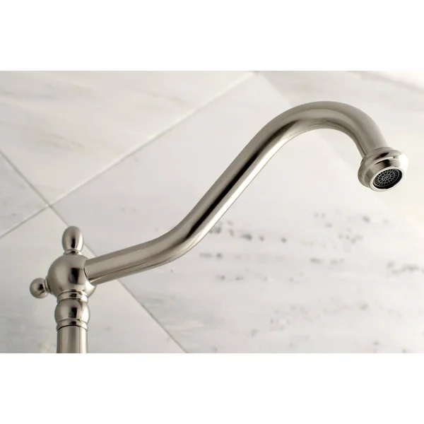 Kingston Brass KS1020PX Heritage Wall Mount Tub Faucet - Matte Black