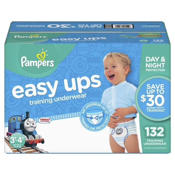 Pampers Easy UPS Training Underwear for Boys Size 4T-5T 116 Ct.