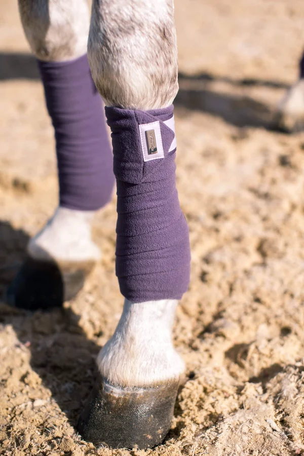 Equestrian Stockholm Fleece Bandages Lavender