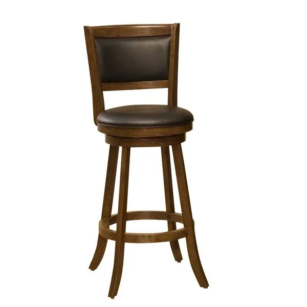 Bowery Hill 24x22 Swivel Counter Stool in Cherry