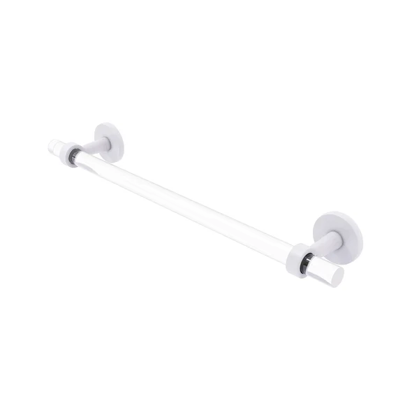 Allied Brass Clearview Collection Towel Bar - Matte White - 18 inch