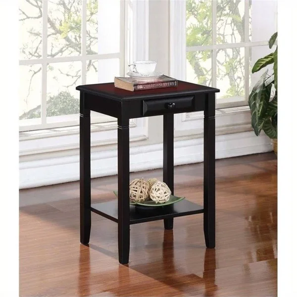 Hawthorne Collections Hawthorne Collection End Table in Black Cherry