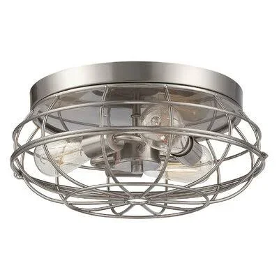 Birch Lane Heritage 3 - Light 15x22 Caged Dome Flush Mount