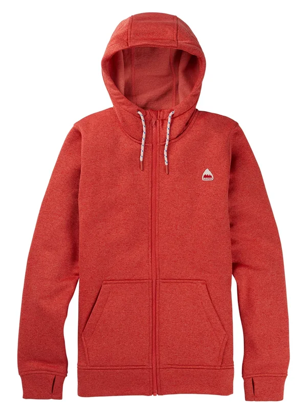 Burton Women's Oak Full-Zip Fleece, Cranberry Heather, XL