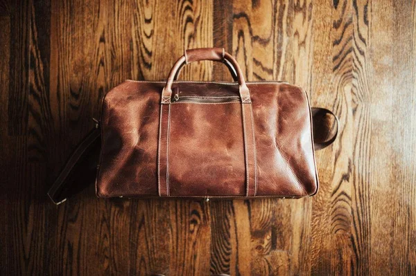 30L Weekender Duffel Dark Walnut, Kodiak Leather Co.