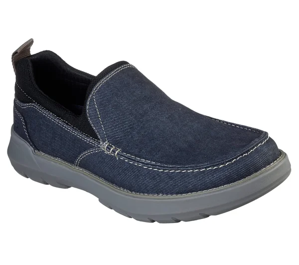 Men's Skechers Relaxed Fit Doveno Hangout Slip-On - Navy - Size 10.5