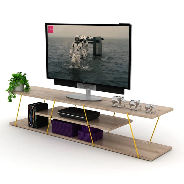 SavaHome Tristana TV Unit (White-Pink)