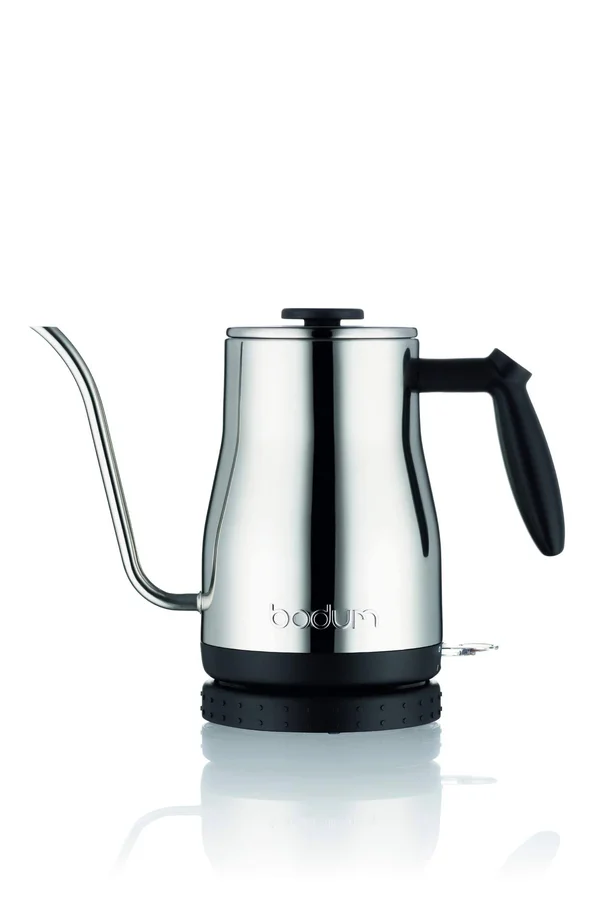 Bodum Bistro Gooseneck Electric Water Kettle, 34 Ounce, Chrome