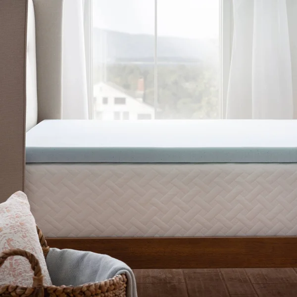 Brookside Gel Infused Memory Foam Mattress Topper - Blue Twin