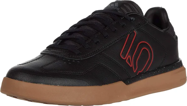 Five Ten Men's Sleuth DLX PU Shoe - 13 - Black - Scarlet, Gum