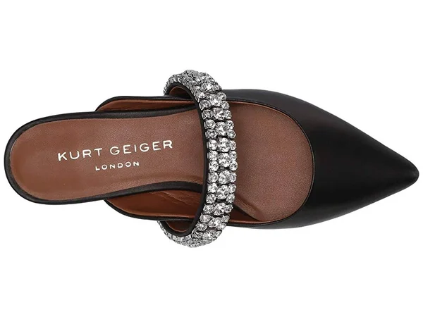 Kurt Geiger London Women's Flat Mules Black Princely