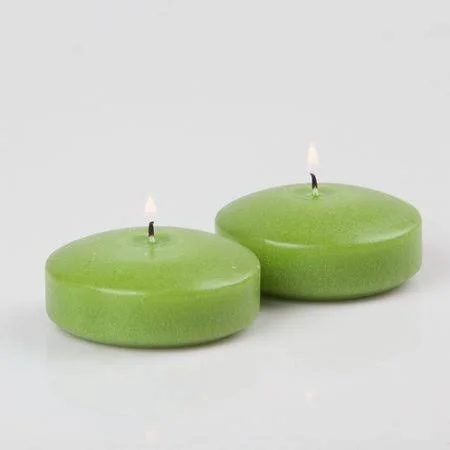 Richland Floating Candles Green 3 inch Set of 96, White