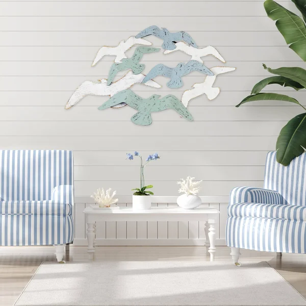 Stratton Home Decor Soaring Birds Metal Wall Decor