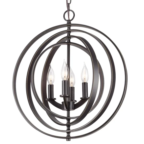 Kira Home Orbits 18x22 4-Light Modern Farmhouse Orb/Globe Pendant Chandelier