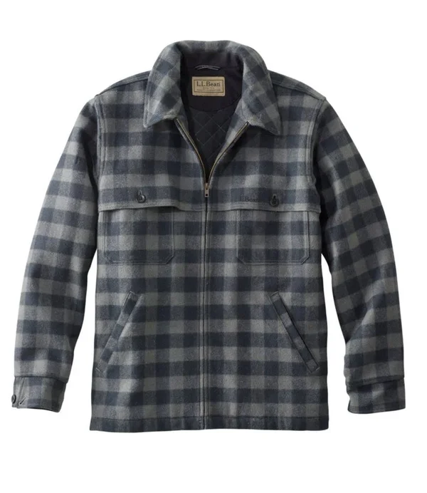 Men's Maine Guide Zip-Front Jac-Shirt with PrimaLoft, Plaid Multi Color Extra Large, L.L.Bean