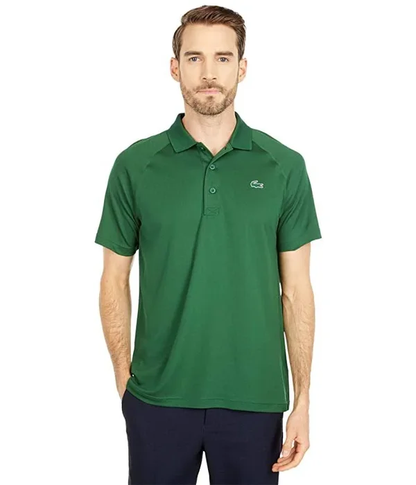 Lacoste Sport Solid Performance Stretch Short-Sleeve Polo Shirt - 2XL