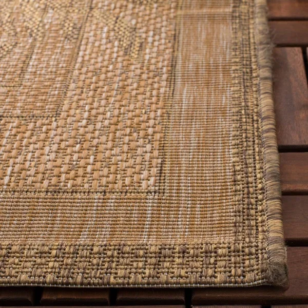 Safavieh Courtyard Natural/Gold 8 ft. x 11 ft. Indoor/Outdoor Area Rug