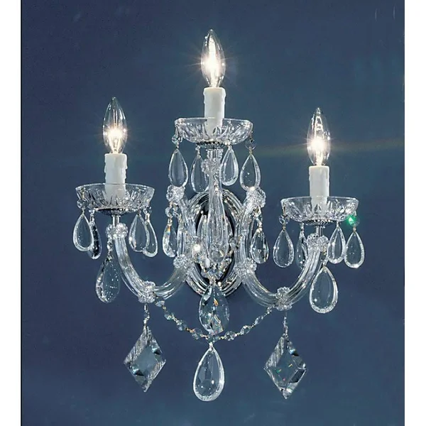 Classic Lighting 8353 CH C Rialto Contemporary Wall Sconce - Chrome