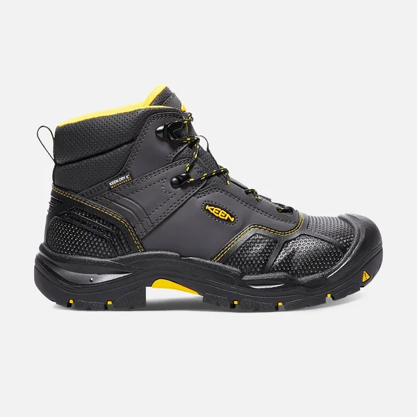 Keen Utility Men's Logandale Waterproof Boot - Steel Toe (9.5 Raven/Black)