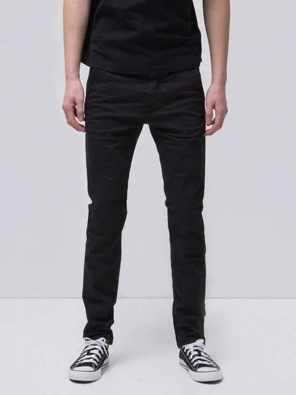 Nudie Jeans Slim Adam Black Khakis 32x28