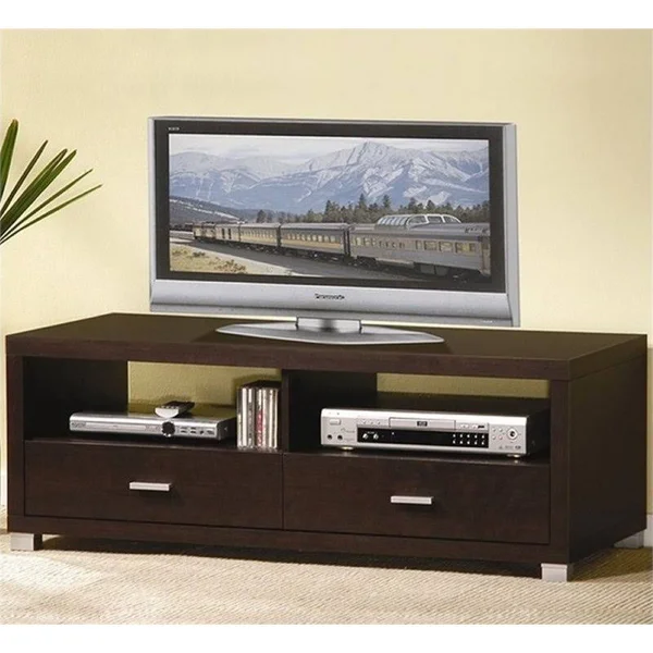 Bowery Hill 47x22 TV Stand in Dark Brown