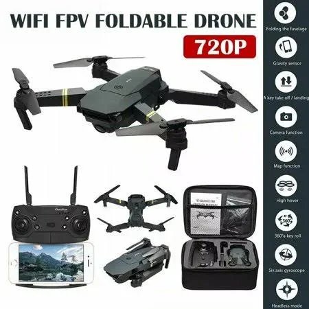 Mini Drone x Pro Foldable Quadcopter 2.4G WiFi FPV with 1080p HD Camera RC Quadcopter Gift Toy Black for Boys and Girls (720p)