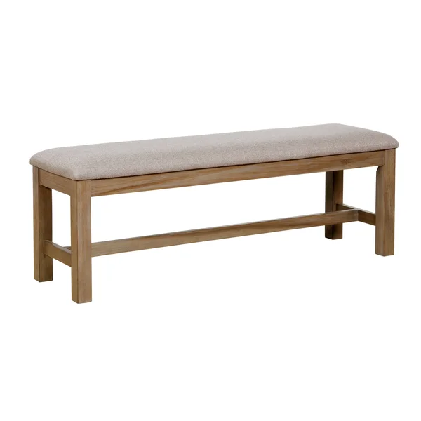 Asina Fabric Padded Dining Bench, Size: Small