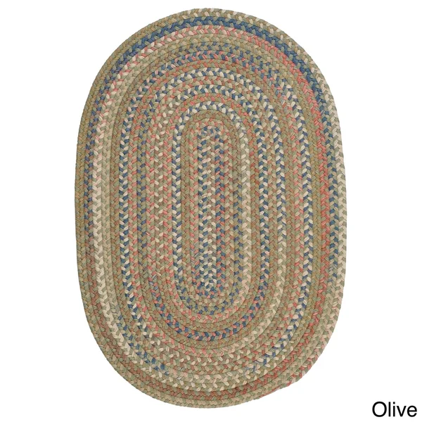 Copper Grove Coconino Braided Area Rug (Light Blue - 6& x 9& Oval)